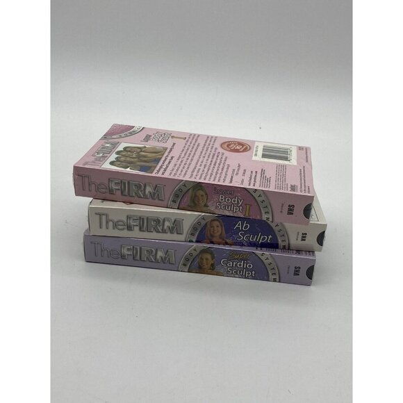The Firm Workout VHS Tapes New Set Of 3 Lower Body Sculpt Abs Sculpt Cardio - Picture 15 of 15